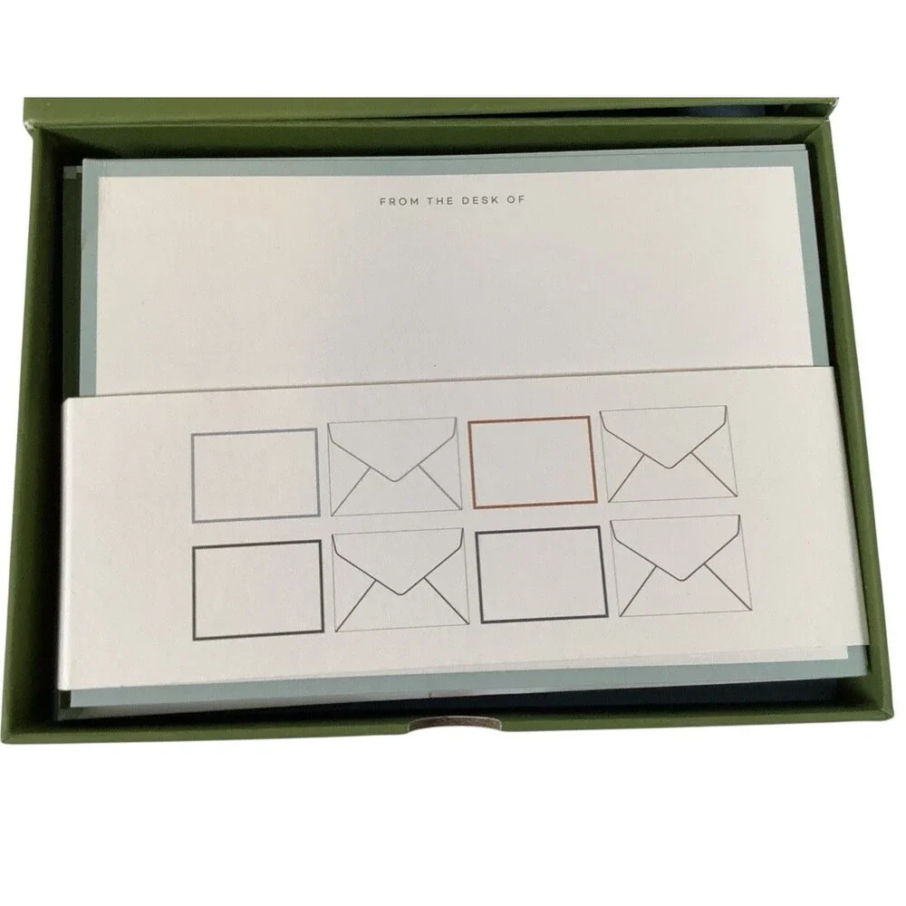 Papier Writing Notecard Set Includes Fountain Pen 16 Notecards Envelopes Seals